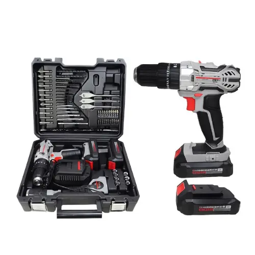 VISSEUSE PERCEUSE CROWN CT21102H-2-62 SANS FIL 20V 2 BATTERIES TOOL CASE 62PCS